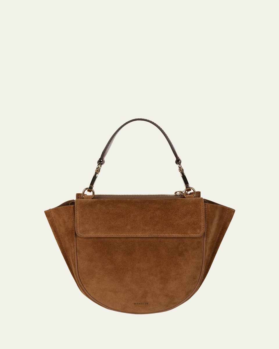 Hortensia Mini Suede Top-Handle Bag